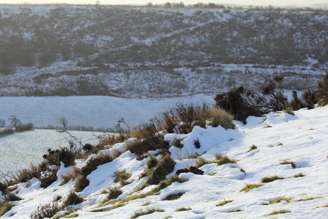 North Yorks Moors nevado, esta misma mañana.